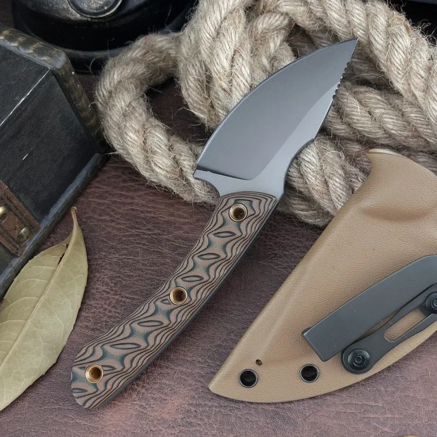 

Тактический нож RMJ 8Cr13MoV, лезвие G10, ручка, портативный бытовой нож для фруктов, EDC, многофункциональный инструмент, нож для пикника