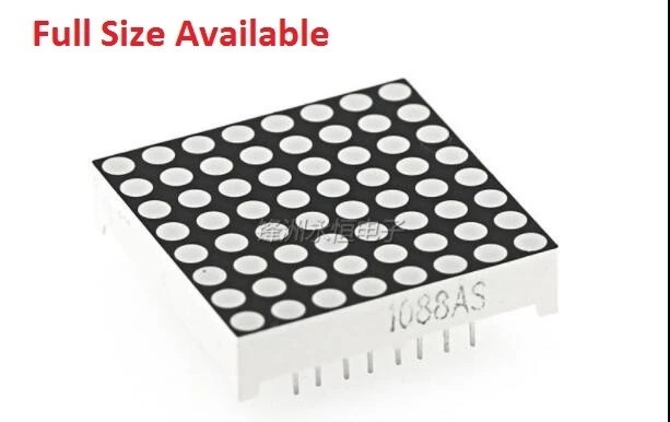 2PCS 1.9/3.0/3.75/5.0mm Common Anode / Cathode Red Highlight LCD Digital Display Tube AS/BS Digital Tube 8*8 LED Dot Matrix