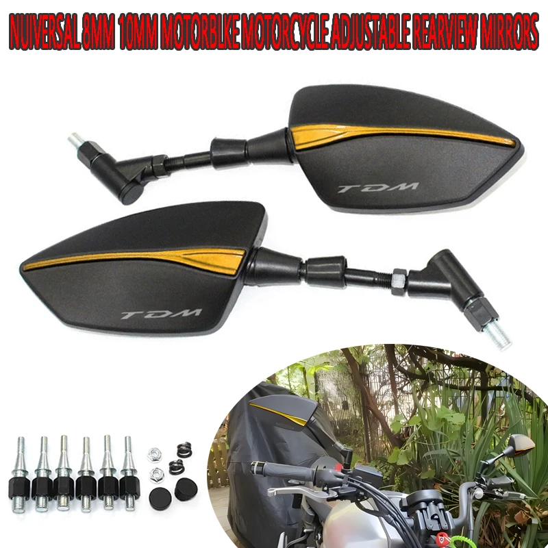 Motorcycle Rearview Mirrors Anti-glare Mirror Fit For TDM850 TDM900 TDM 850 900 Motorbike Accessories Side Mirror