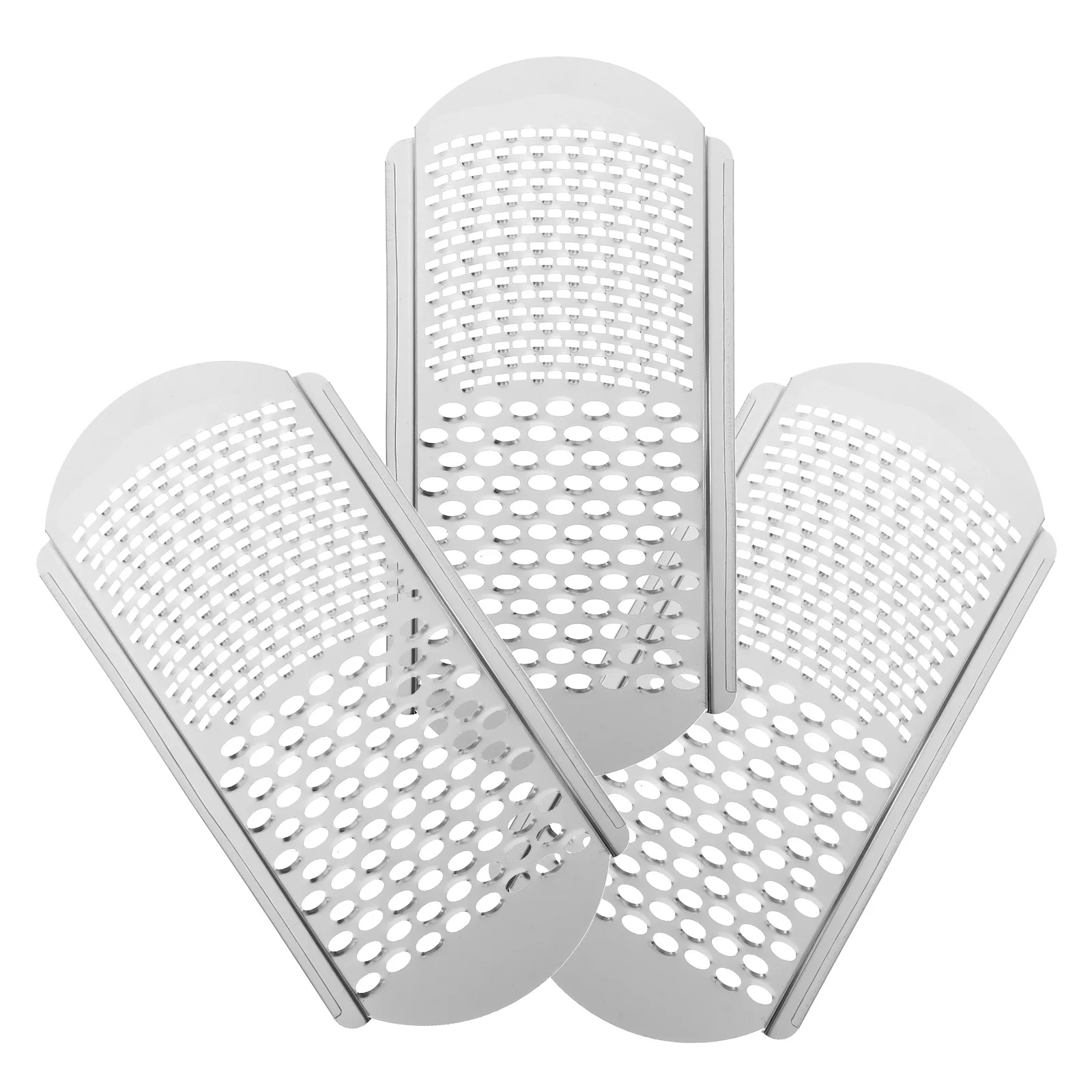 

3pcs Foot Stainless Steel Callus Manual Foot Scrubber Remover Heel Exfoliator Manual Scrubber Grinder Nail Tools