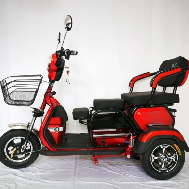 RRE Elderly leisure electric tricycle Small electric tricycle Folding electric tricycle