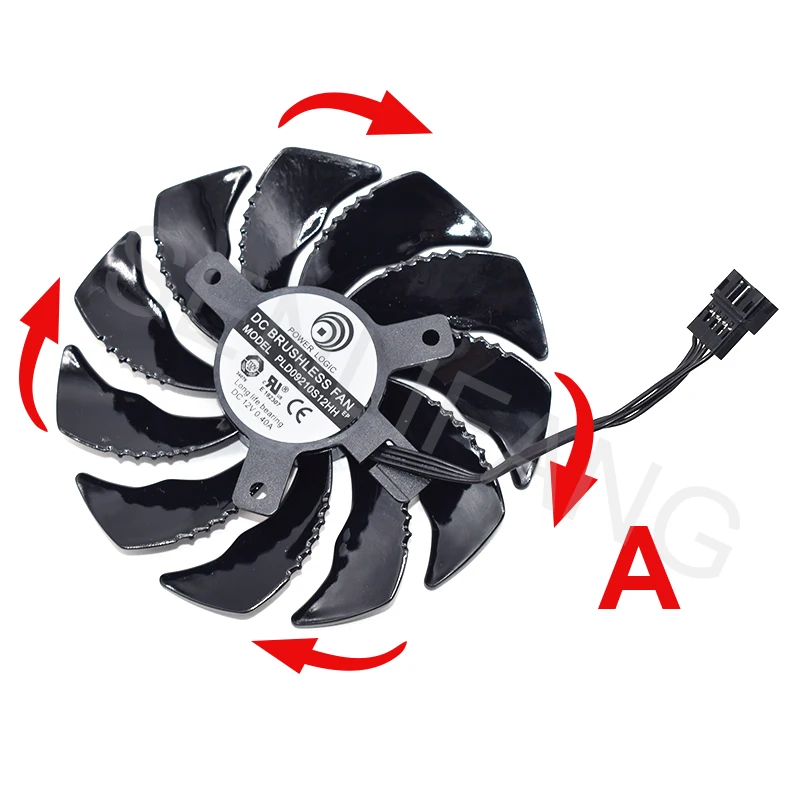 For Gigabyte GeForce GTX 1050 Ti RX 480 470 GTX 1060 G1 Graphics Card Cooler Fans PLD09210S12HH DC 12V 0.40A 4PIN