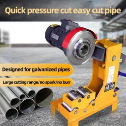 Fire Pipe Cutting Machine Electric Hydraulic Galvanized Iron Round Pipe Cutting Machine Steel Pipe Groove Machine Roller Cutting