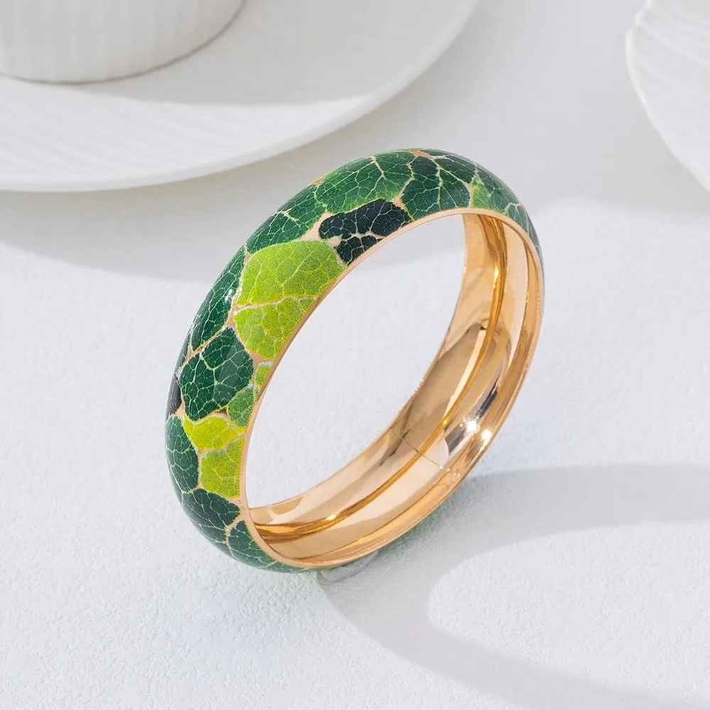 Stripes Colorful Boho Style Bangle Vintage Elegant Ethnic Bangle Handicraft Traditional Hand Bracelet Ladies
