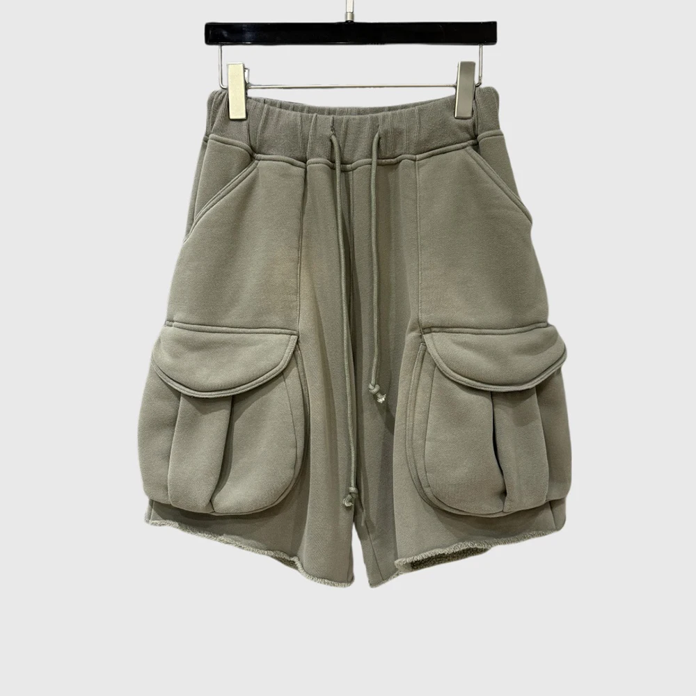 

Women's Decorative Large-Pocket Shorts Drawstring-Tie Fashionable Loose-Fit High-Waisted Casual Shorts 2026 Spring New Y2k