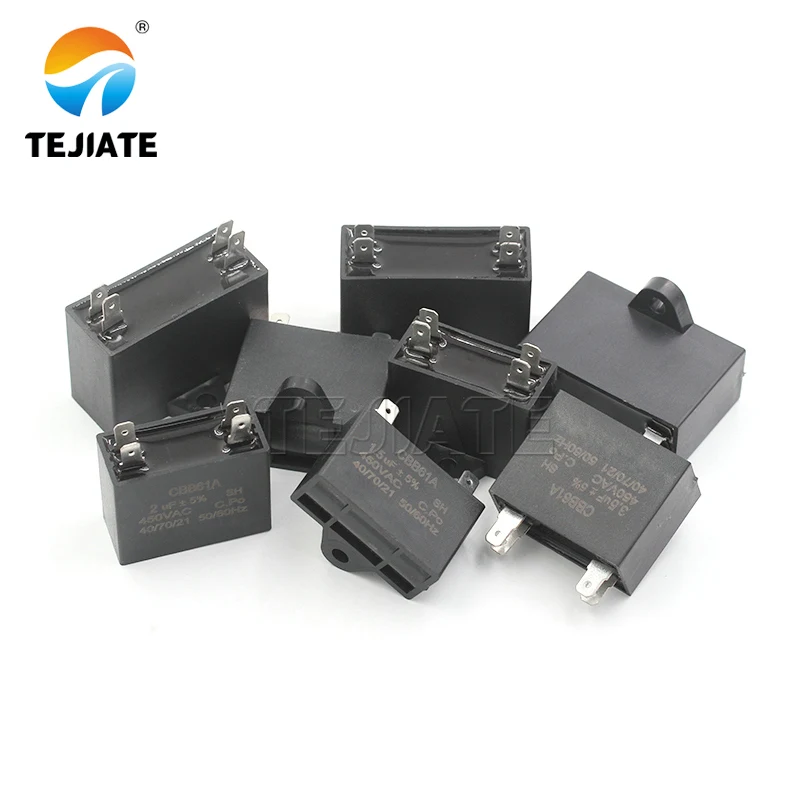 CBB61 مكثف مروحة مكيف الهواء 1.2/1.5/2/2.5/3/3.5/4/4.5/5/6/7/8 فائق التوهج مكثف البدء