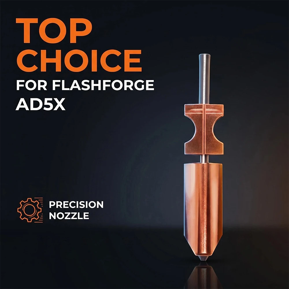 Für Flashforge AD5X Düsen-Upgrade Abnehmbar 0,4 0,6 0,25 0,8mm für Flashforge AD5X Hotend Extruder Schnellwechsel-Heizblock – Detail 4