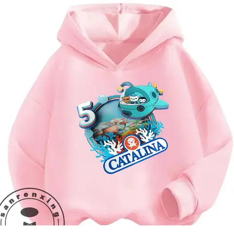 秋冬ファッション オクトノーツ パーカー 3-14Y 男の子 女の子 かわいい カワイイ 漫画 ストリート ホット アウトドア カジュアル スタイリッシュ 暖かい