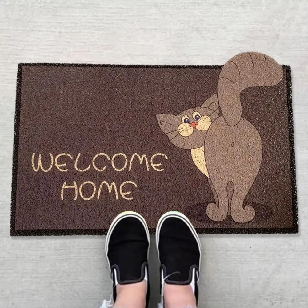 Non-slip Pvc Rug Pattern Floor Mat Pattern Decorative Entrance Door Mat Wear-resistant Indoor Outdoor Rug with Non-slip for Home