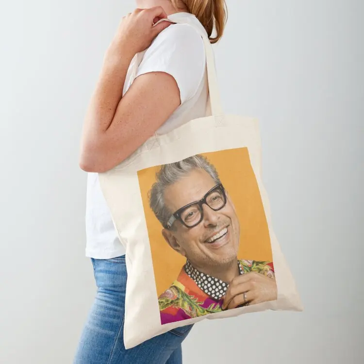 

Сумка-тоут Jeff Goldblum Happy Tote Bag для женщин, экологичная сумка-тоут, многоразовые сумки для продуктов на заказ