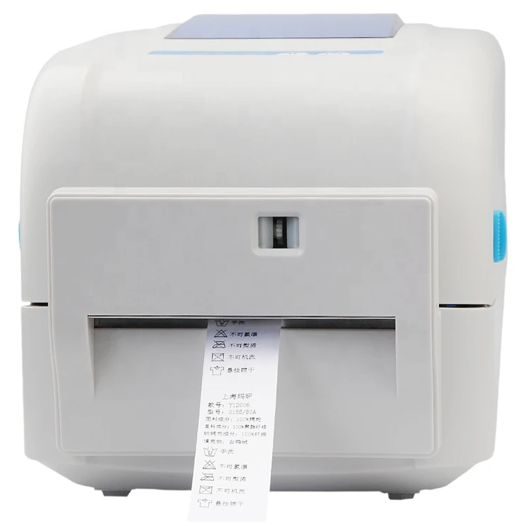 

4 Inch Thermal Transfer Washing Label Printer with USB Serial Blue tooth Interface