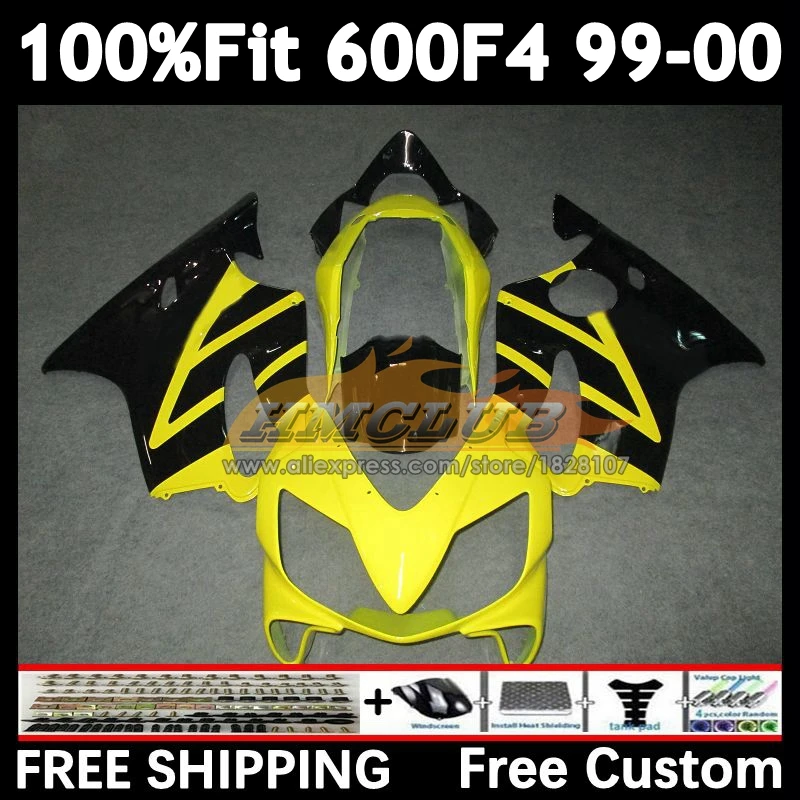 OEM Fairing For HONDA CBR600 F 4 light yellow CBR 600 FS 600F4 600CC 51No.50 CBR600 F4 99 00 CBR600F4 1999 2000 Injection Body ﻿