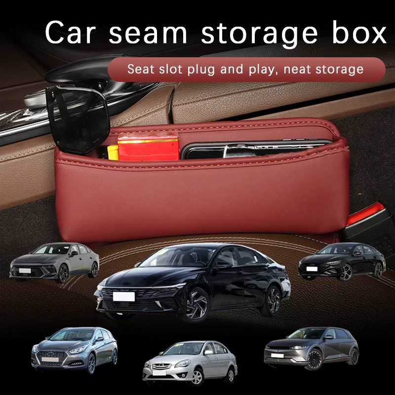 Car Seat Gap Organizer Multifunctional Console Filler Storage Car Interior Storage Bag For Hyundai Elantra Sonata i10 i20