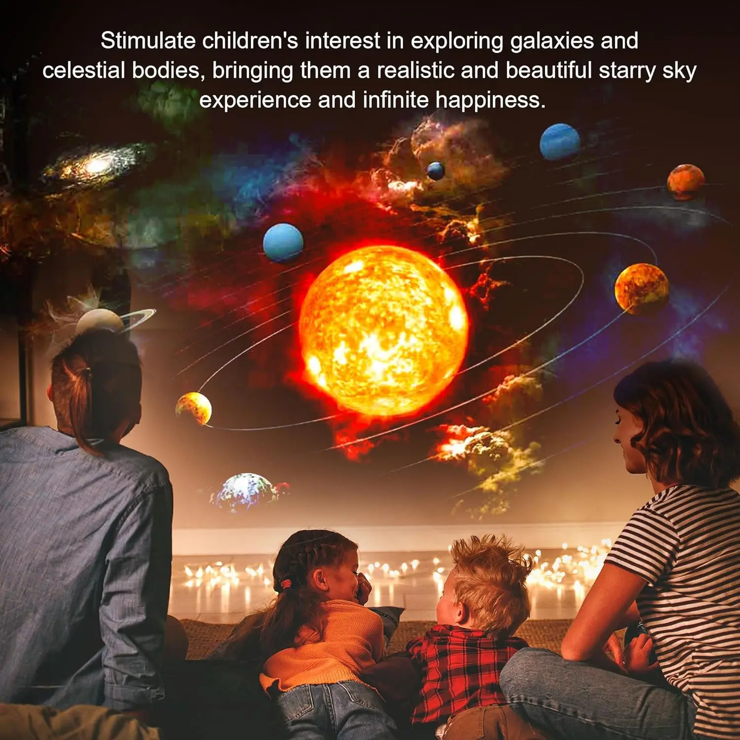 Proyector de galaxia 13 en 1, luz nocturna, lámpara de proyector planetario 360 °   Proyector de cielo estrellado giratorio para habitación, regalo
