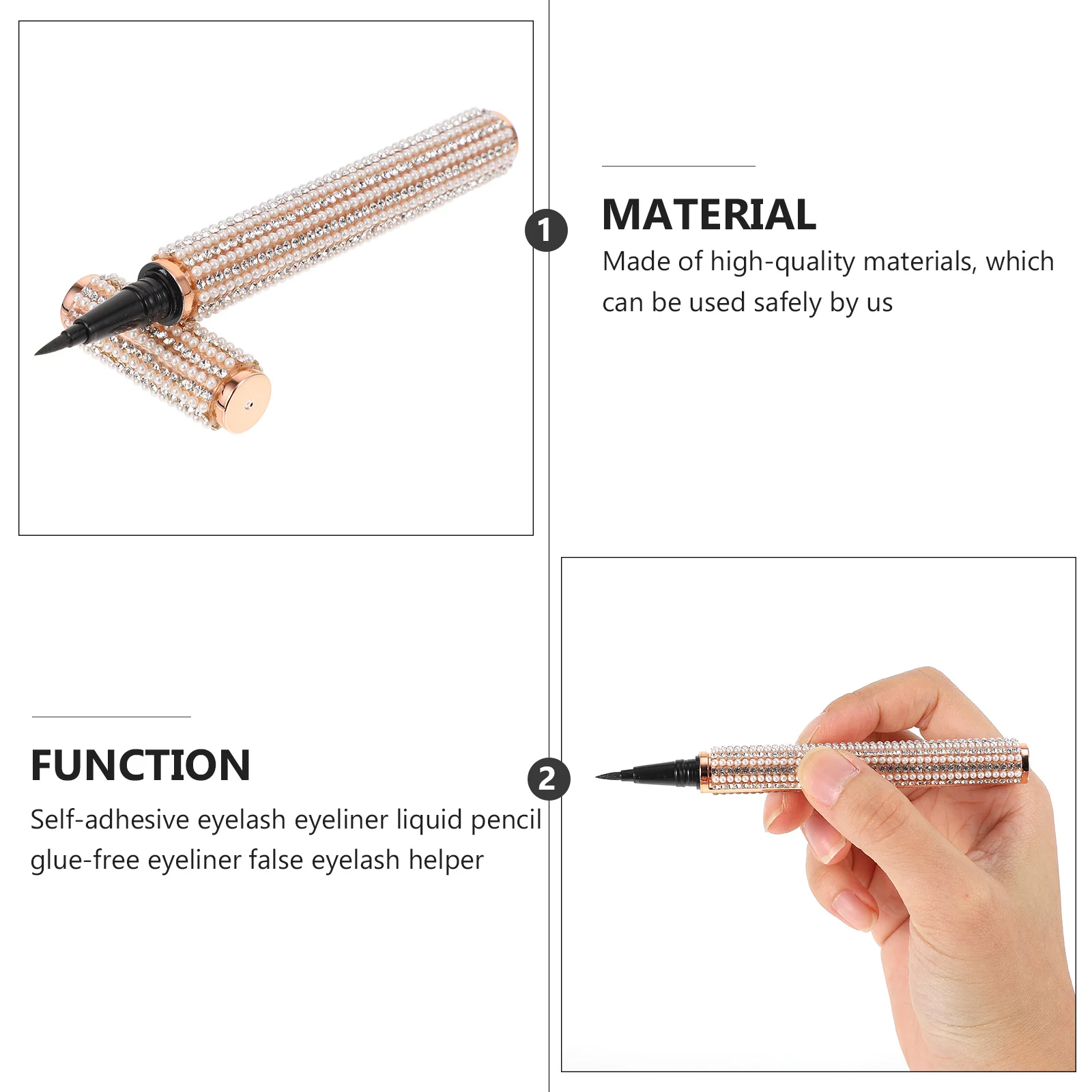 

1Pcs Liquid Eyeliner Waterproof Pen Quick Drying Smudge-Proof Long-Lasting Eye Liner Makeup Pencil Accessory Fashion