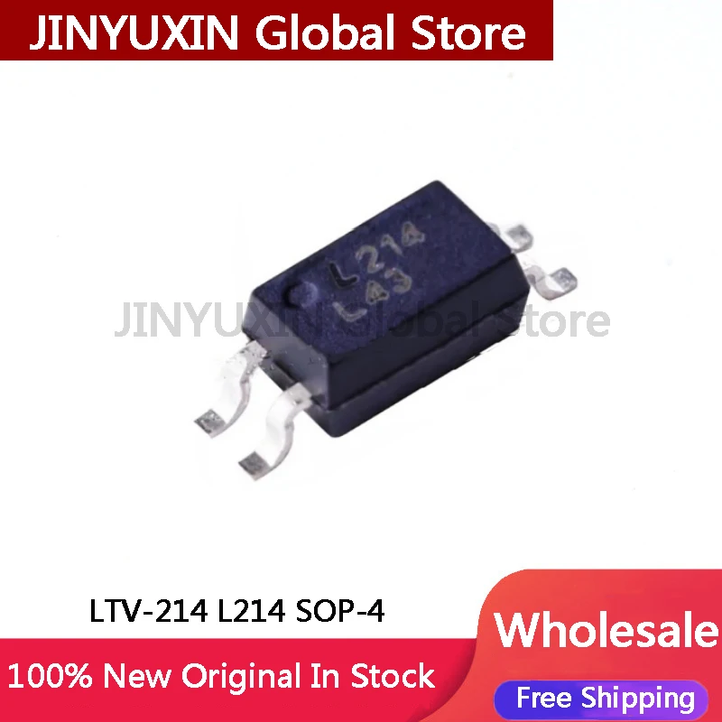 20pcs LTV-214 L214 SOP-4 patch optocoupler LTV214 In Stock Wholesale