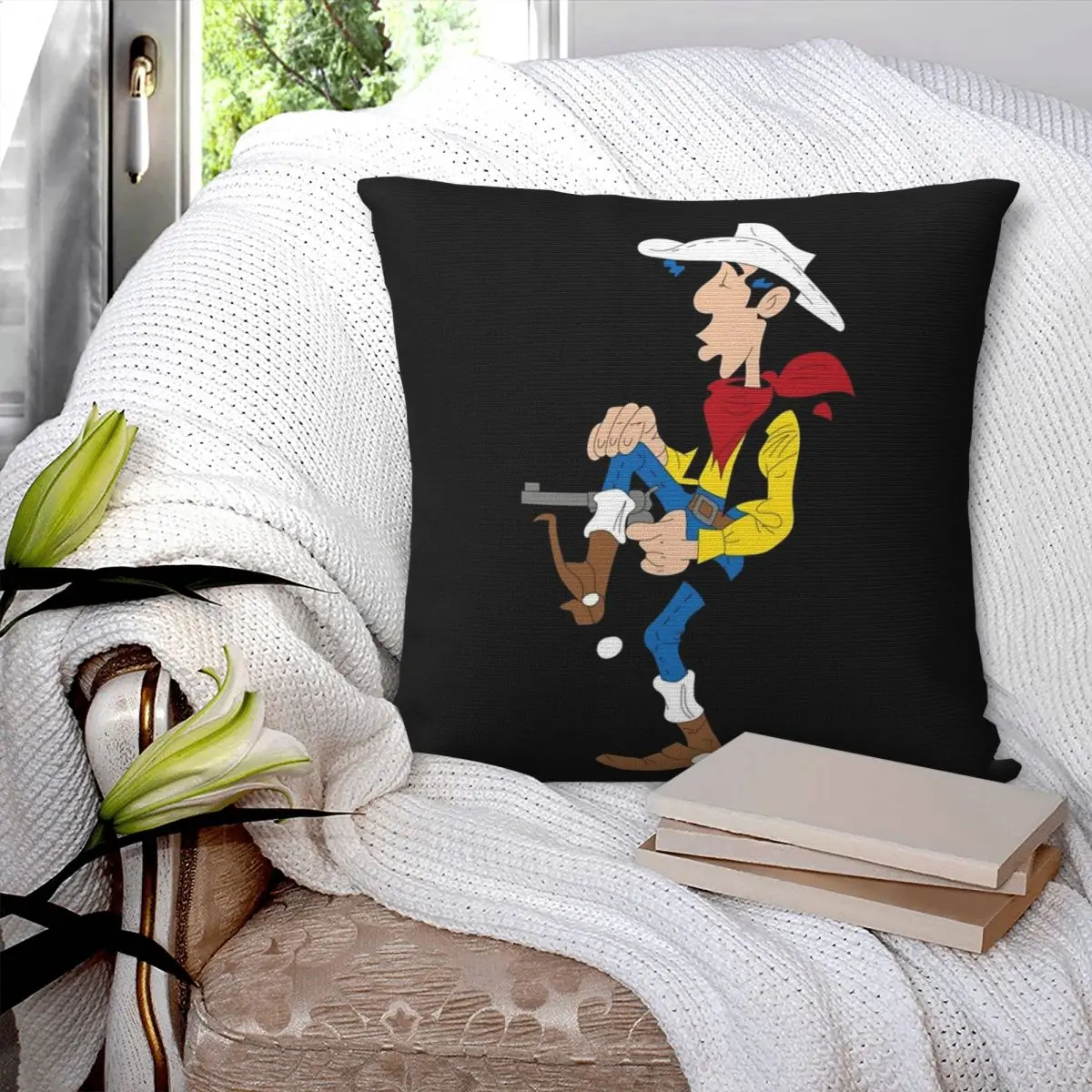 لاكي لوك المخدة المطبوعة غطاء وسادة بوليستر غطاء وسادة للديكور غطاء المنزل سستة 18" #1