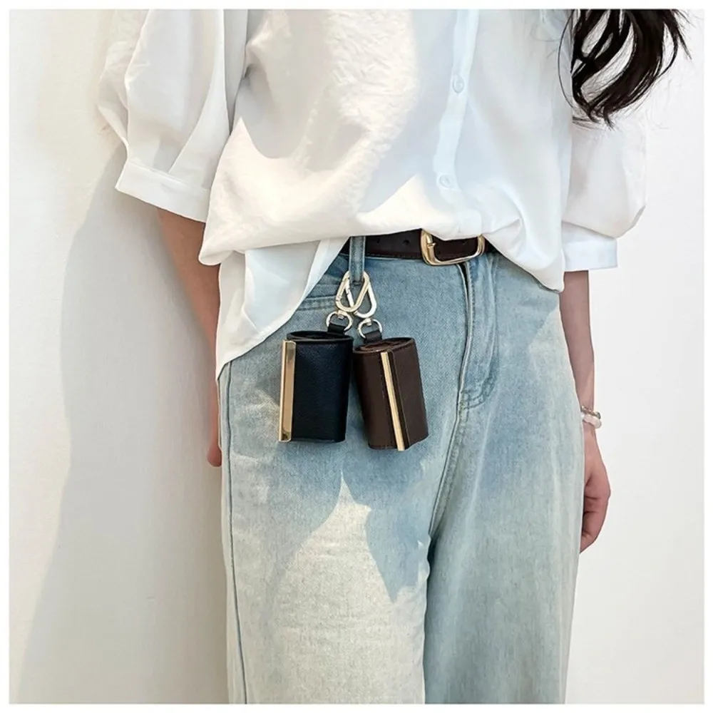 New Mini Keychain Tote Bag Foldable Expandable Supermarket Eco-Friendly Bag Reusable with Key Ring Shopping Bag for Travel