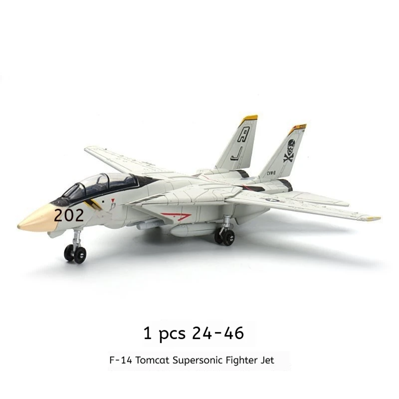 

F-14 Panda Fighter 1:72 военный самолет, строительный блок, модель игрушки для оптовой сборки, образовательный строительный игровой набор