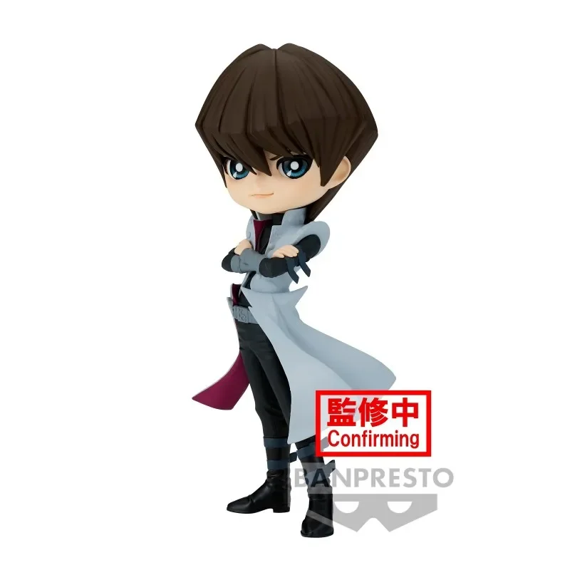 Bandai Genuine 15Cm Qposket Kaiba Seto Action Figure Duel Monsters Anime Toys For Kids Gift Collectible Model Ornaments