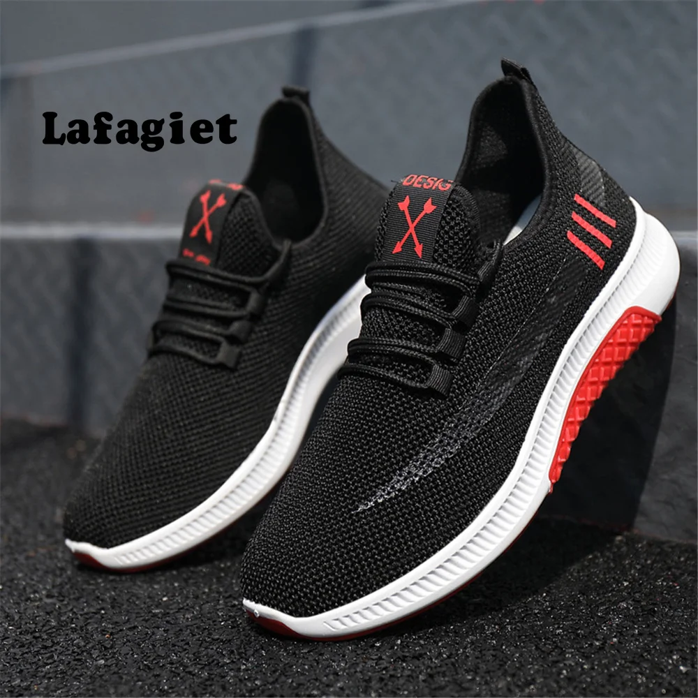 Zapatillas de deporte transpirables para Hombre, zapatos masculinos de alta calidad, color blanco, a la moda, informales, ligeras, para gimnasio y caminar, 2022