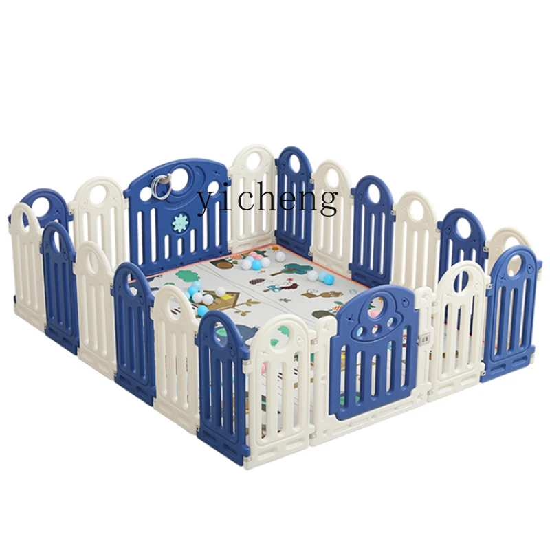 Tqh Children's Game Fence Baby Indoor Household Crawling Mat Protective Grating Safety Fence Paradise