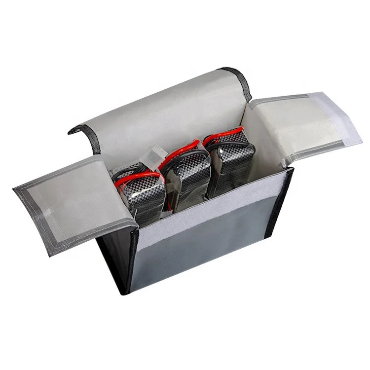 

10PCS 215x155x115mm Nylon Lipo Guard Fireproof Charging Bag Explosion-Proof RC Li-po Battery Safety Storage Handbag