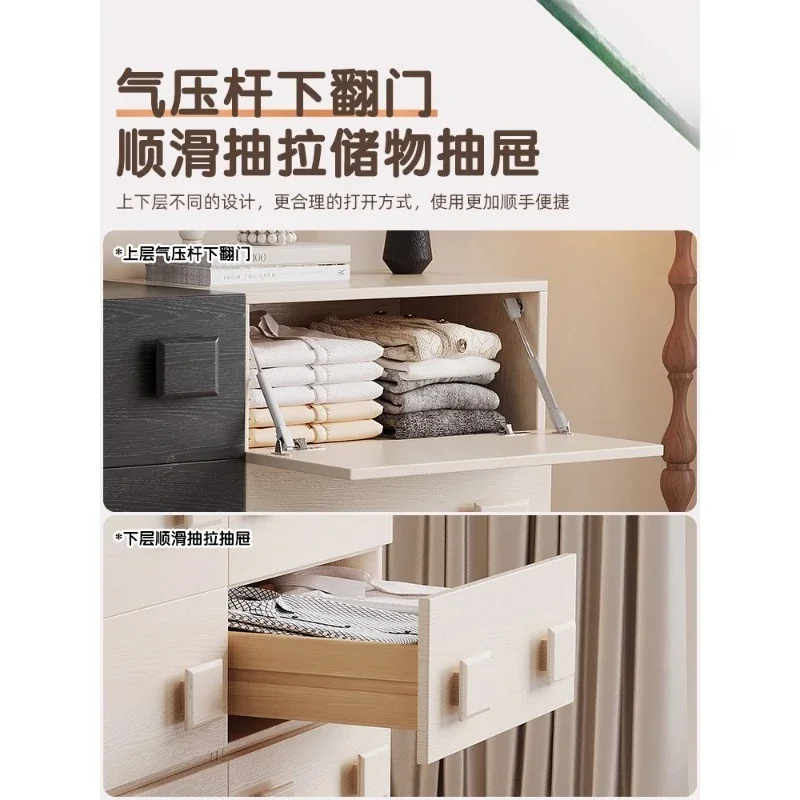 Modular combination coffee table solid wood multi-functional building block cabinet floor storage card door cabinet free
