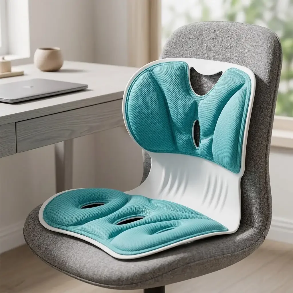 Lumbar Support Cushion, Fatigue Relief Cushion, Suitable For Long-Term Study, Watching TV, Relieve Fatigue Lumbar Support