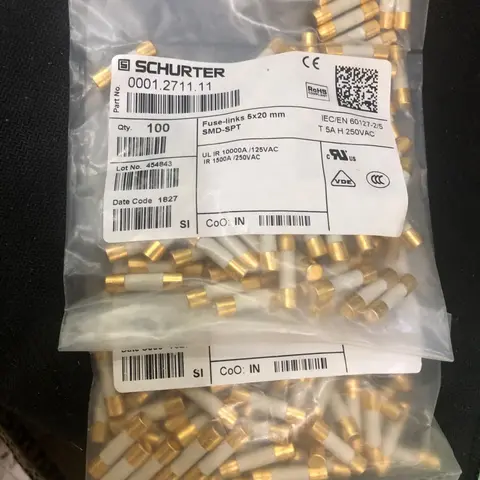 슬로우 블로우 금도금 세라믹 퓨즈, 오디오 애호가 하이파이 퓨즈, T2AL250V, 250V, 1A, 1.6A, 2A, 2.5A, 3.15A, 4A, 5A, 6.3A, 8A, 10A, 12.5A, 16A