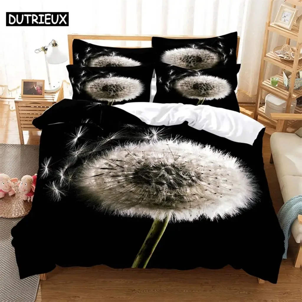 

Dandelion Fashion Comfortable Duvet Quilt Cover Pillowcase Bedding Set Children Bedroom Decoration Home Textile