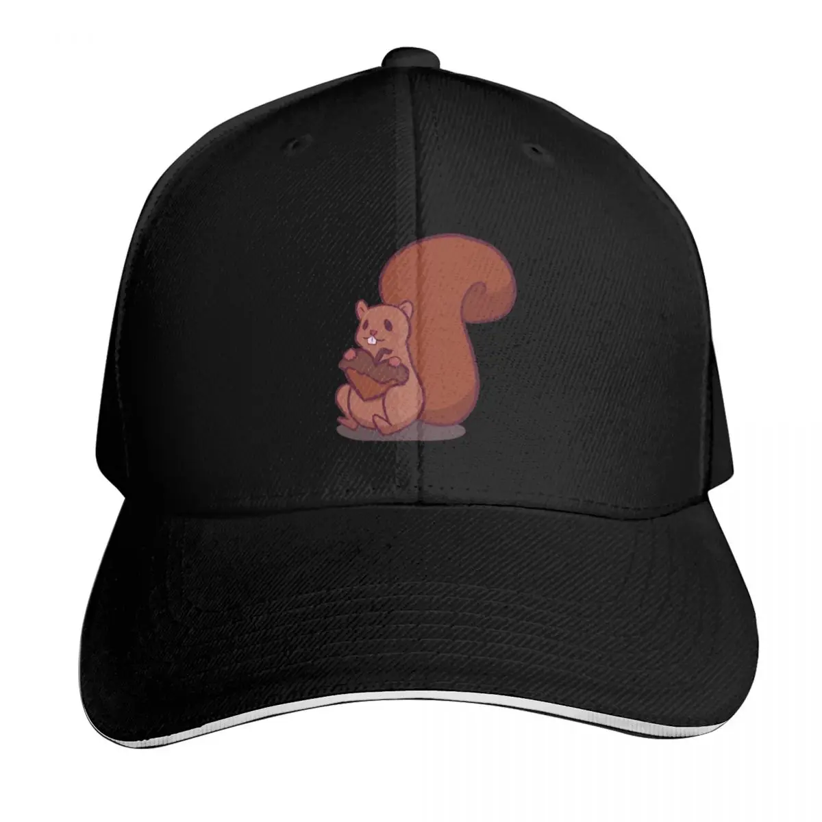 Squirrel Heart Baseball Cap Vintage Retro Embroidered Lightweight Packable Gift for Him Her