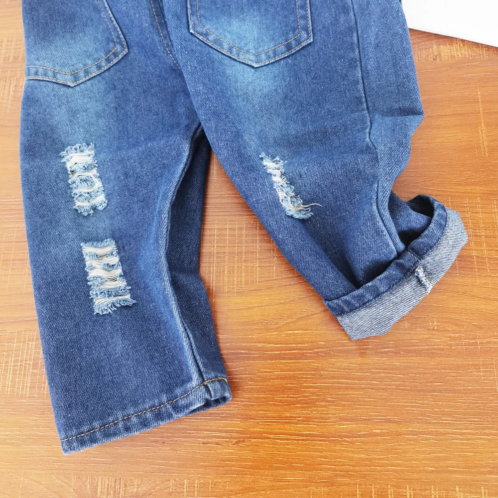 IENENS Toddler Infant Boys tuta Denim salopette salopette neonata buco Jeans pantaloni lunghi vestiti abiti Fit 0-4 anni