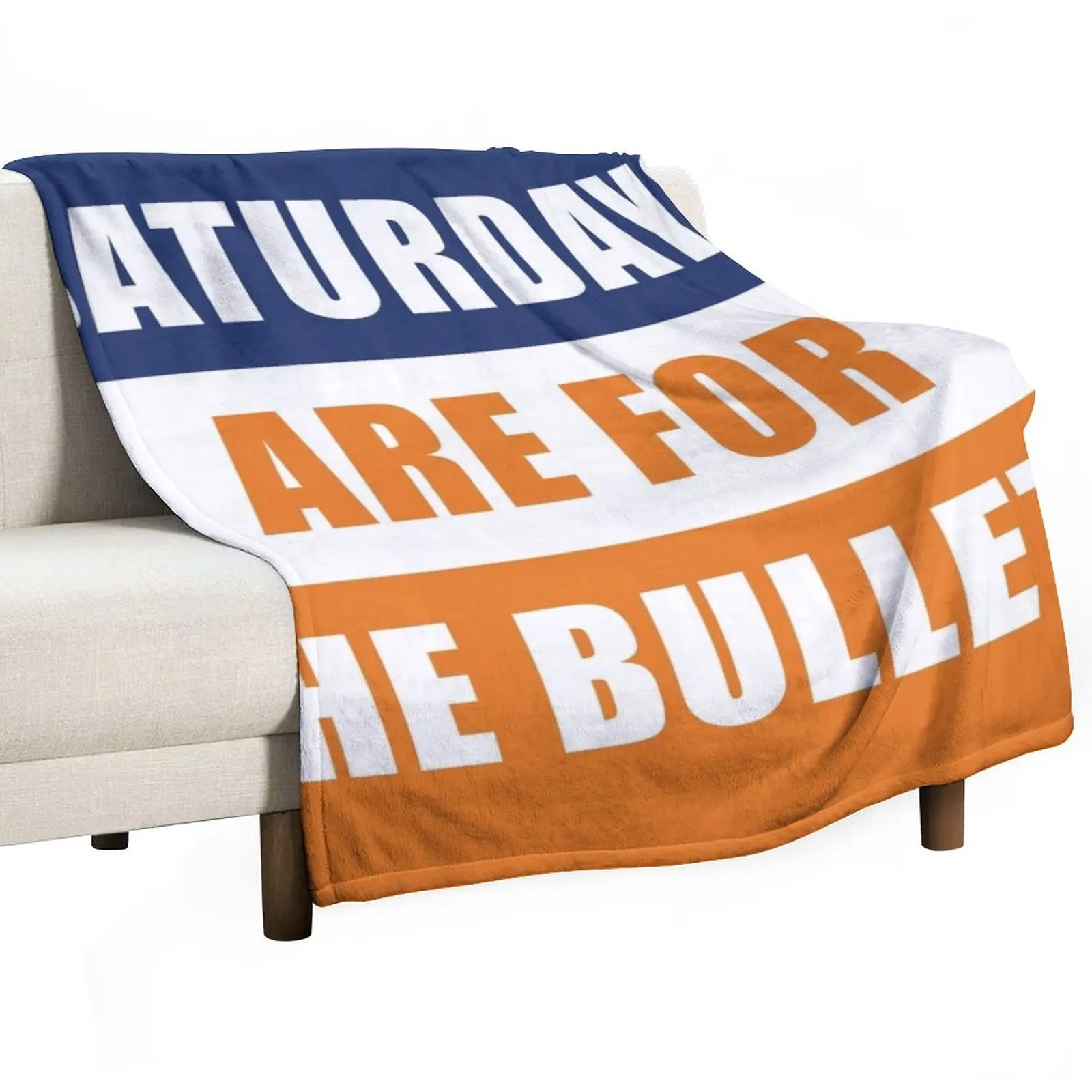 Saturdays are for the bullets- Gettysburg College Throw Blanket Warm Furry Blankets