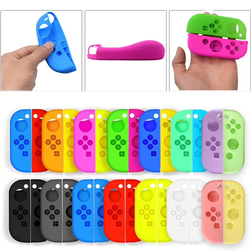 Silicone Soft Case Hand Grip Shell Protective Cover For Nintendo Switch Oled NS Joy-Con Controller Handgrip Full Protector Skin
