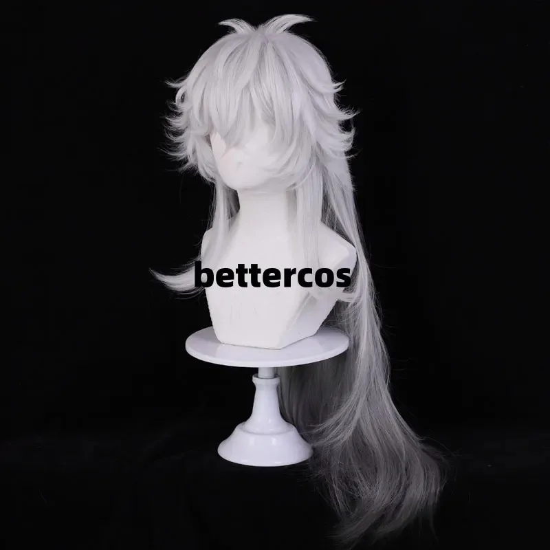 Juego Arknights The Decadenza Lappland Cosplay peluca de pelo largo blanco roto para Halloween juego de rol Prop VB;.HT;'H77L