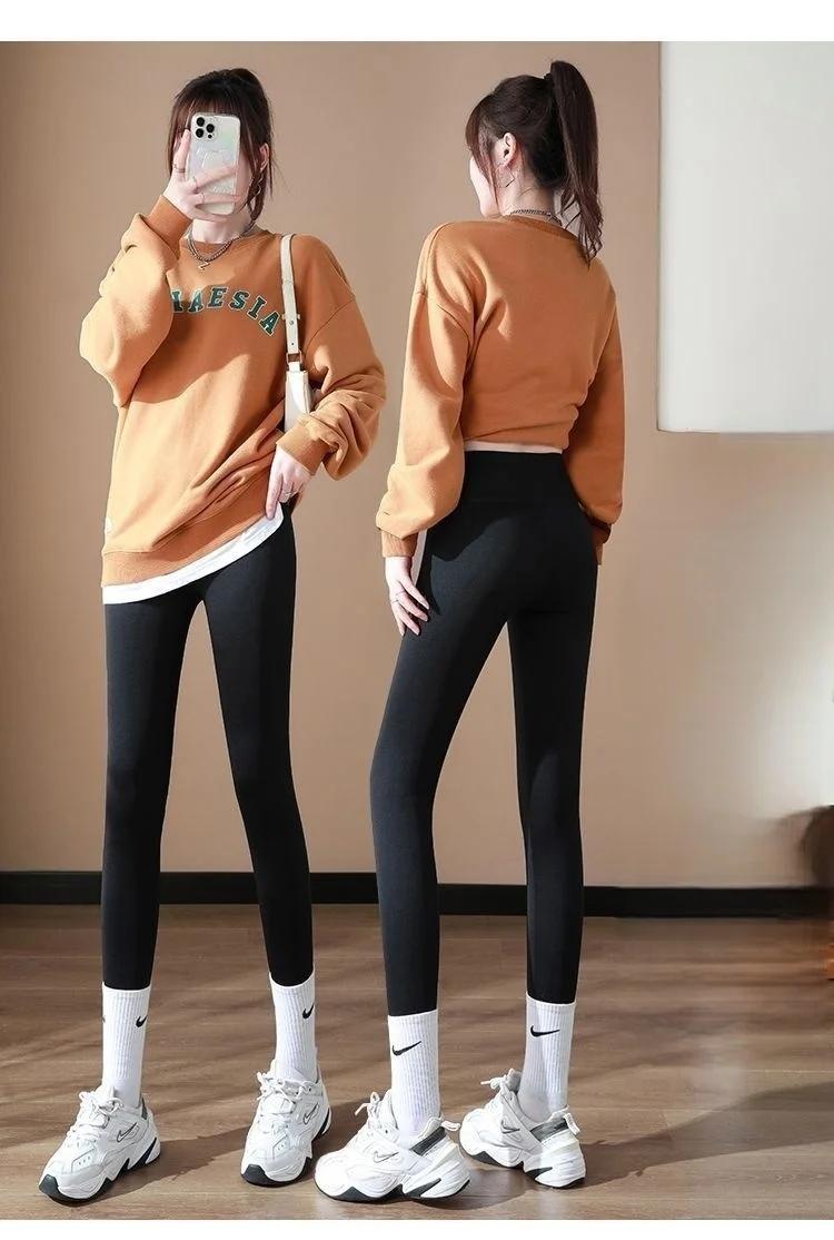 

Yoga Pants Grey Oversize Women Detail Match Decoration Lustrous Elasticity Silver Threaded Size Tight Contracting Graphic Ladies