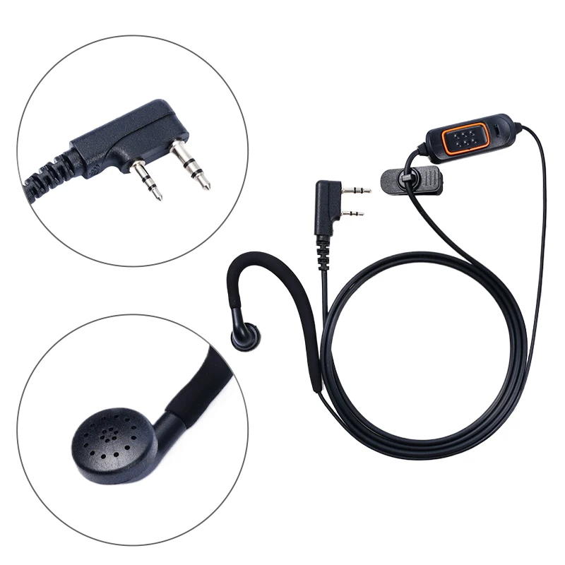 2025 Baofeng 780 auriculares con micrófono para BaoFeng UV-5R UV-5RH UV-21 PRO Quansheng UV-K6 Walkie Talkie accesorios de Radio bidireccional