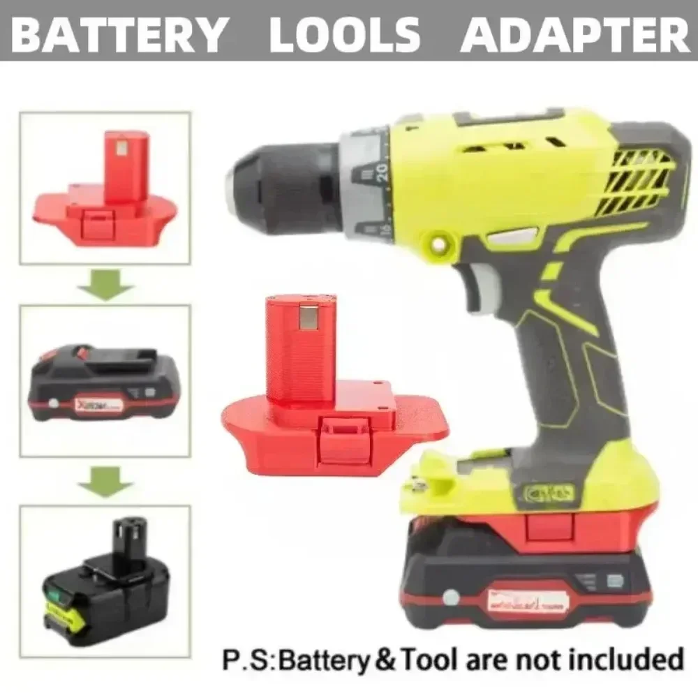 Bateria Conversor Adaptador para Lidl Parkside X20v Team Lithium Ion Converter para Ryobi 18v Cordless Tool Soou Adaptador Apenas
