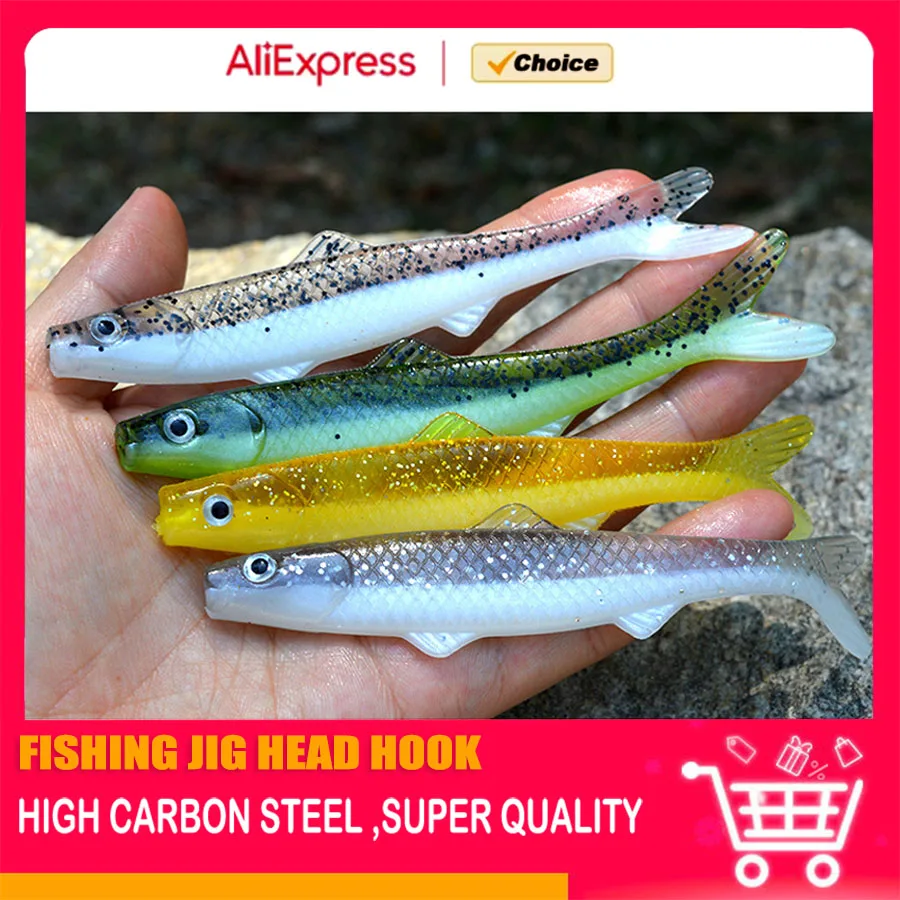 MrLurion 3,7 g 7,7 g 12,9 g 3 Stück pro Beutel Zander Hecht Angelköder Weichköder Fischschwanz-Weichköder künstlicher Shad-Köder