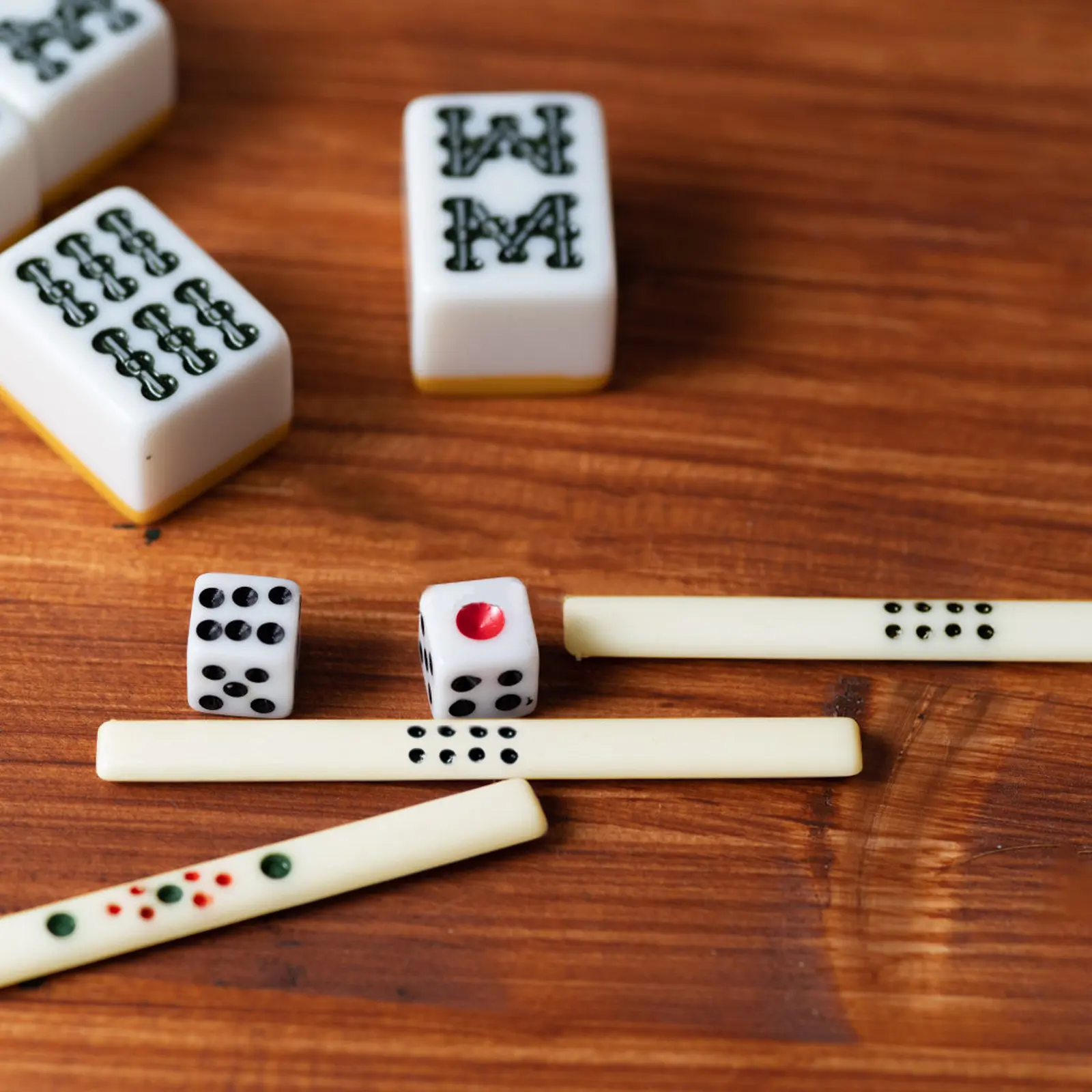 

44Pcs Chinese Mahjong Accessories Scoring Sticks Set for Betting Scoring Tools Mahjong Game Night Sticks