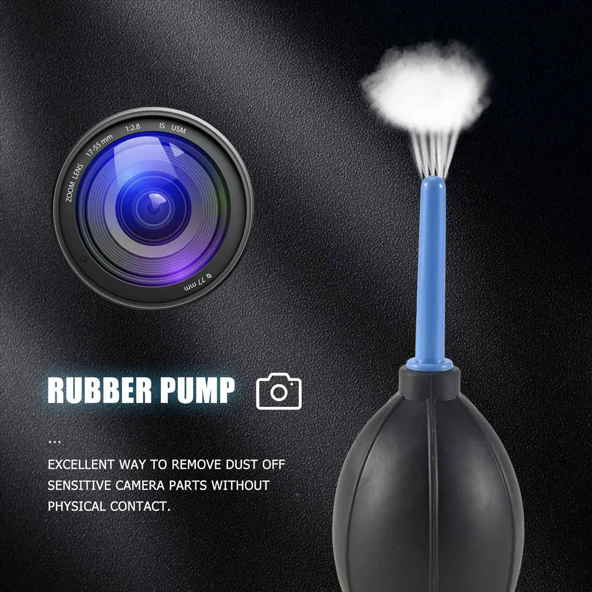 A59E Rubber Air Dust Blower Cleaner Pump for Removing Camera Lens S6