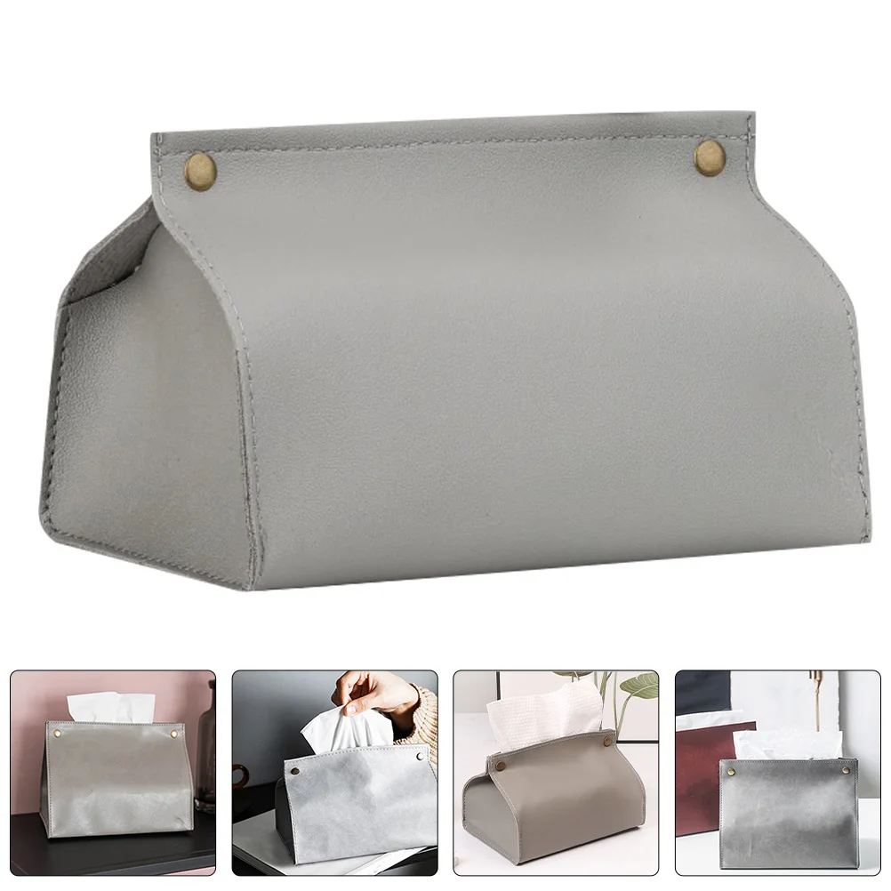 

Tissue Box Holder Compact Napkin Storage Case for Vehicle Table Decor Simple Tissue Box Cover for Living Room Desk Use