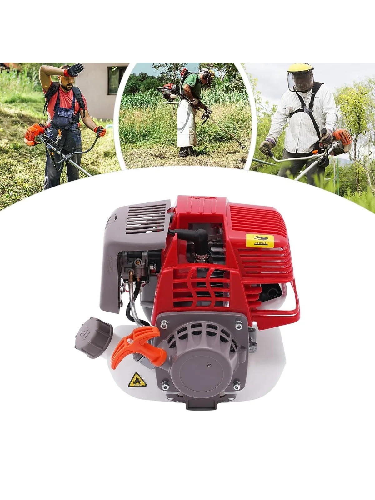 

4 Stroke 31cc Pull Start Gasoline Engine Motor Single Cylinder Air-Cooled System Suitable for Brush Cutter Agricultural