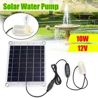 12V 10W Solar Panel Water Pump Garden Decoration Mini Solars Pump Watering System with Adjustment Switch Kit for Fish Tank Pumps