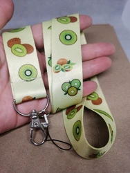 New 1 pcs kiwi fruit Lanyards Keys Neck Strap For Card Badge Key Chain Lanyard Key Holder DIY Hang Rope Keyrings