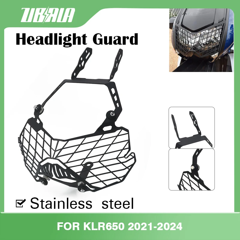 

FOR Kawasaki KLR 650 2021-2023 , KLR650 2008-2018 Motorcycle Accessories Headlight Grill Guard Cover Headlight Protecto KLR-650