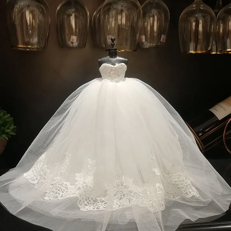 Mini robe de mariée, décorations de mariage, modèle pour petites filles, cadeau de noël, décoration de maison, saint-valentin, anniversaire