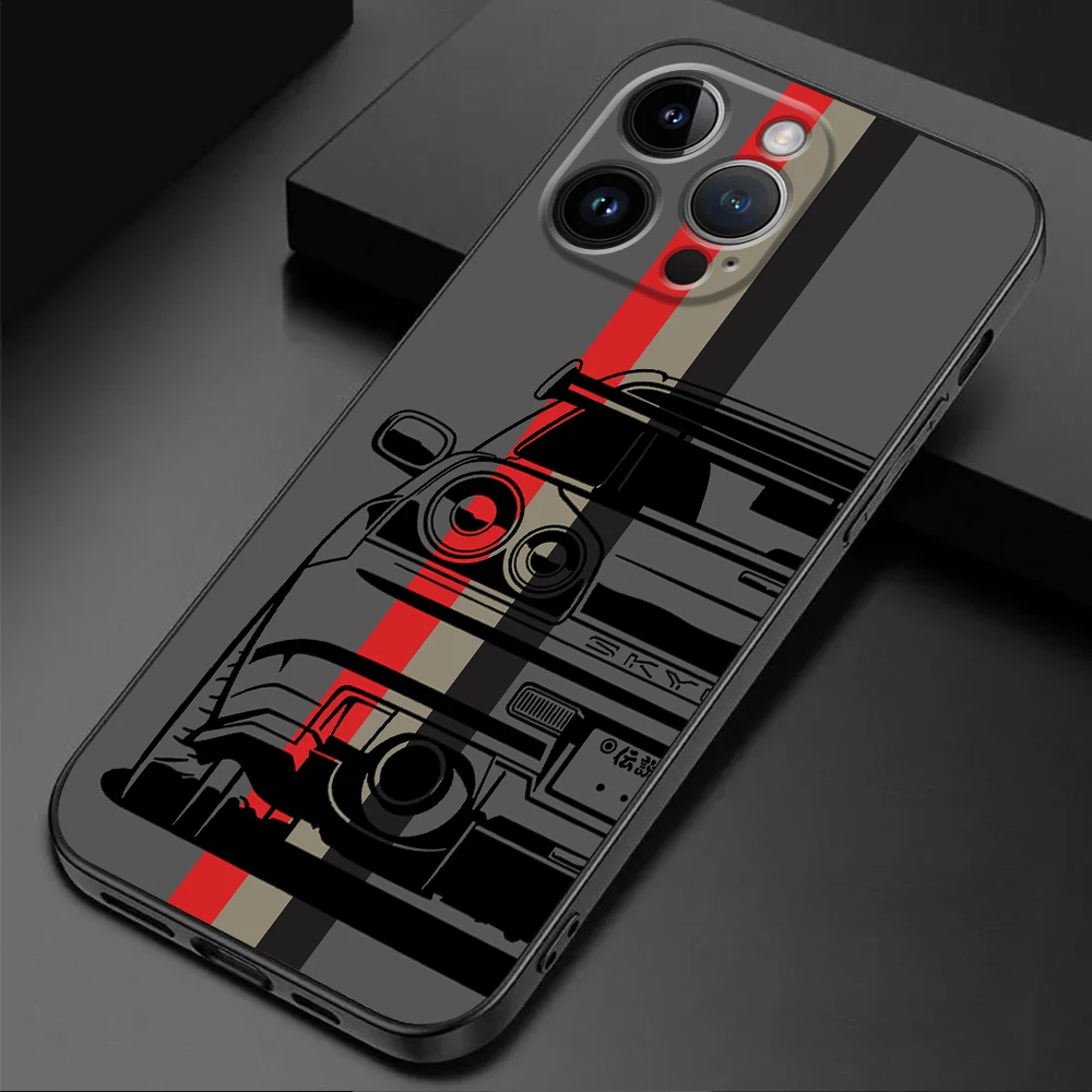 jdm Sport car Phone Case for Apple iPhone 15 16 Pro XS Max 13 14 Plus XR SE 7 8 12 11 Pro plus Matte