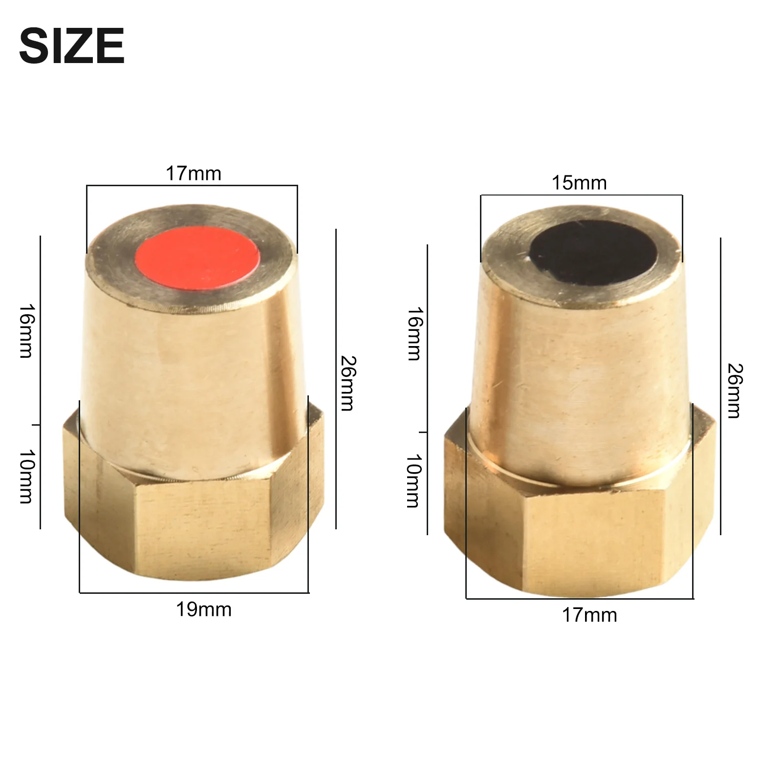 New Practical Connectors Battery Connectors Solid Brass BD-TT Brass Battery Connectors High-quality Brass 12V-24V 15-17mm